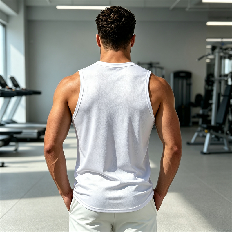 NEW Men Summer Breathable Mesh - огляд і ціна Undershirt Crew Neck