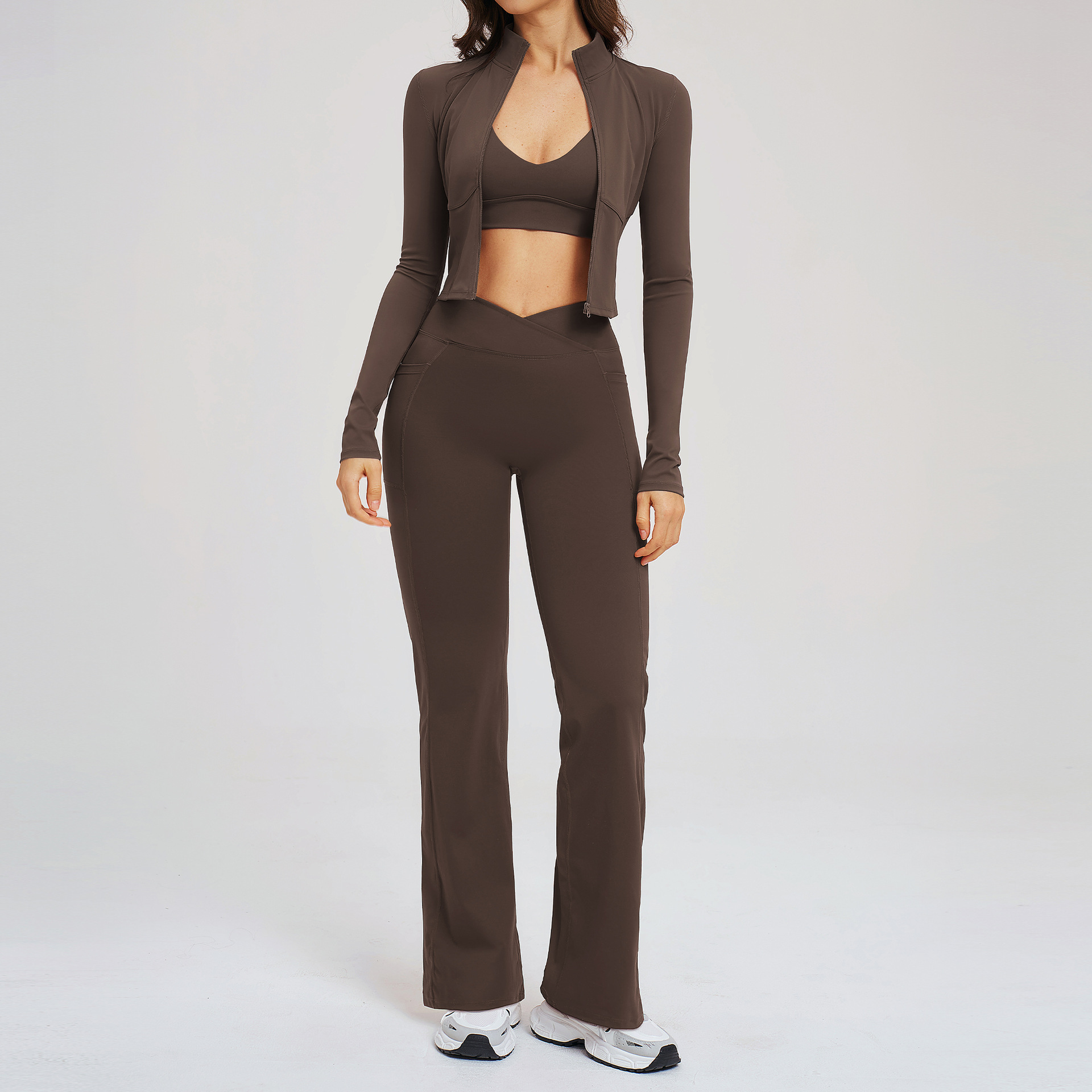 Yoga Set Workout Clothes 3PCS  - огляд і ціна Compression Long Pant