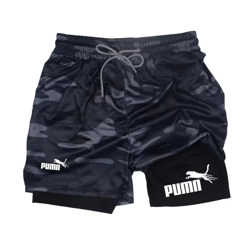 Men's summer breathable 2-in-1 - огляд і ціна Compression Shorts Athletes