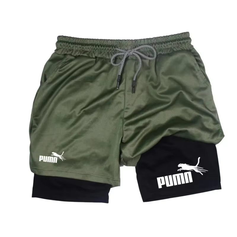Men's summer breathable 2-in-1 - огляд і ціна Compression Shorts Athletes