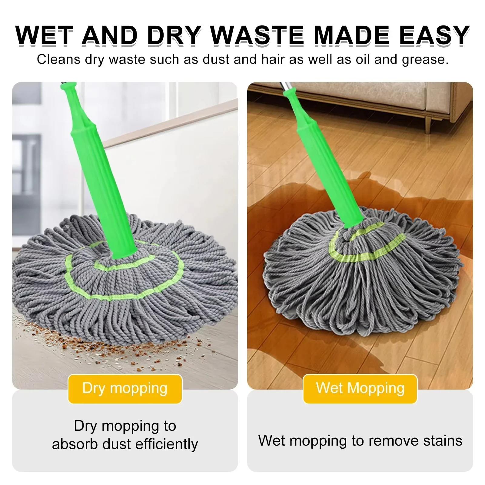New Bamboo Fiber Sleeve Mop 2  - огляд і ціна Bamboo Fiber Trunk